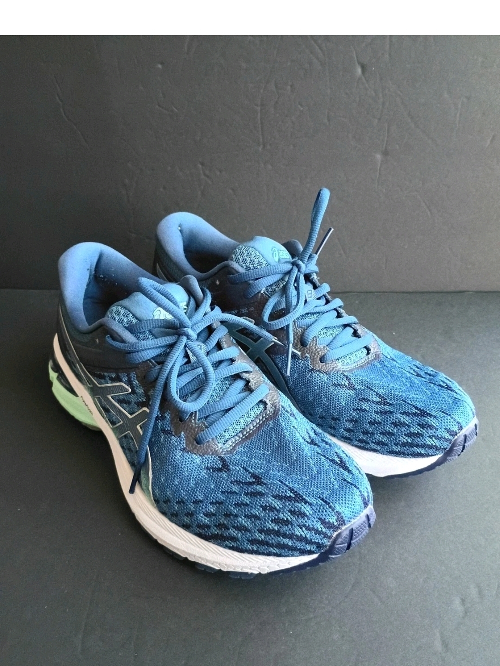Asics GT 2000 8 Knit 1012A619 Running Shoes Sneakers Womens Sz 9 Blue No Insole